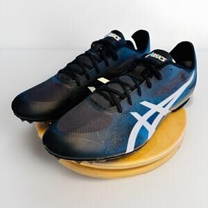 Size 13 - ASICS Hyper MD‎ 7 Black White track and field running spikes shoes